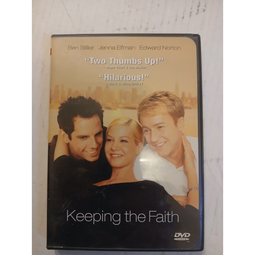 Keeping the Faith DVD (2000) Comedy Ben Stiller Edward Norton Jenna Elfman